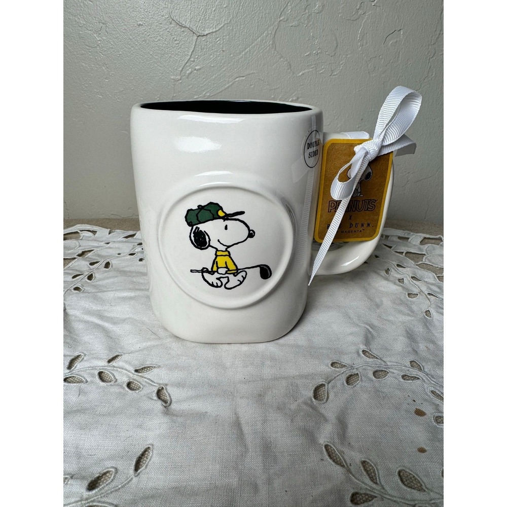 Rae Dunn x Peanuts Snoopy mug TEE TIME Golf